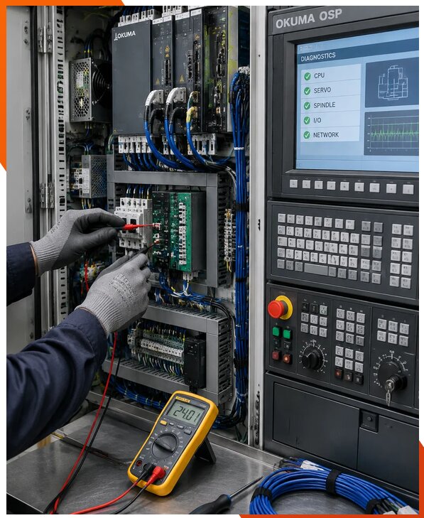 Ремонт систем ЧПУ Okuma OSP в Азове